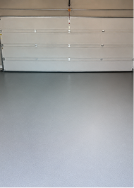 Garage floor after epoxy coating