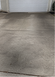 Dirty walkway before cleaning